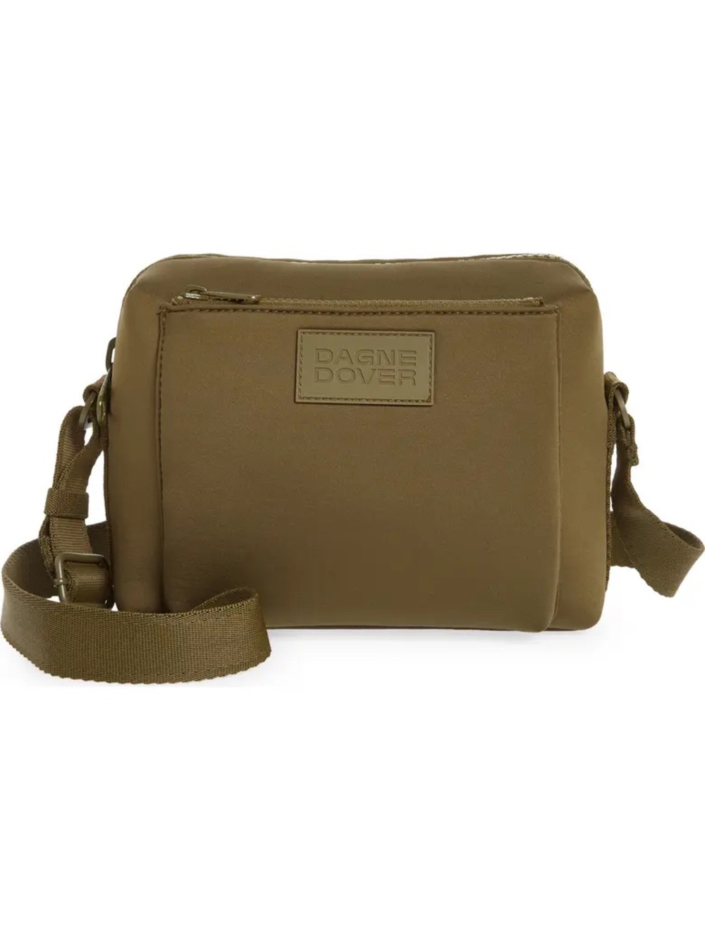 Dagne Dover Micah Neoprene Crossbody Bag Dark Moss Green Travel Purse Athleisure